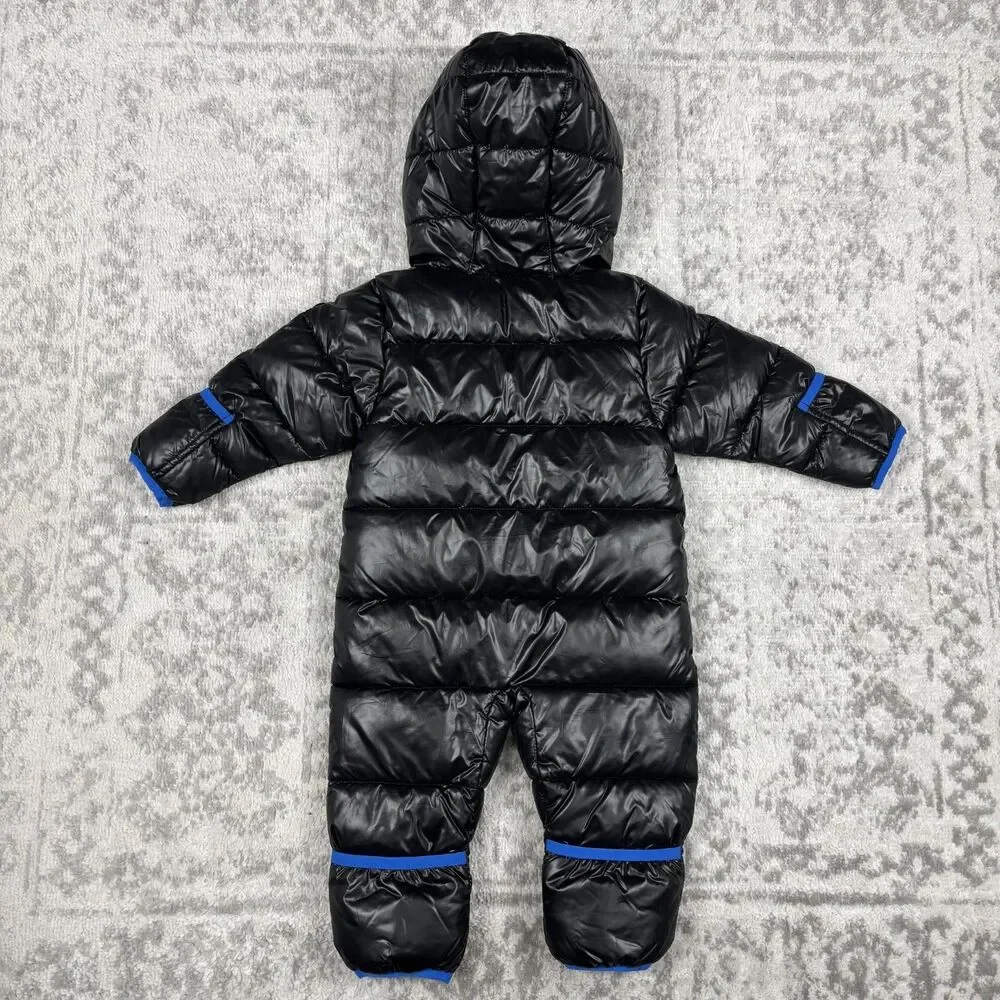 Michael Kors Baby Boys Snowsuit Puffer Black Hooded Winter Coat Size 6-12M